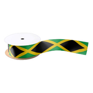 Jamaican Flag Satin Ribbon