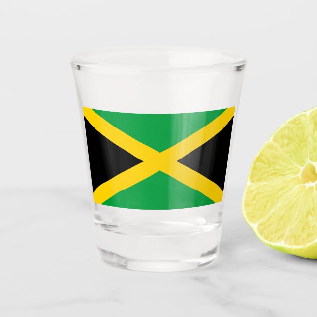 Jamaican Flag Shot Glass (Front)