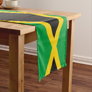 Jamaican flag & Sports fan house decor / Jamaica Short Table Runner