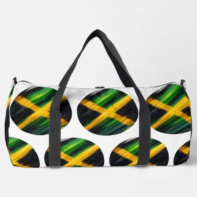 Jamaican Flag Stadium  Duffle Bag (Front)
