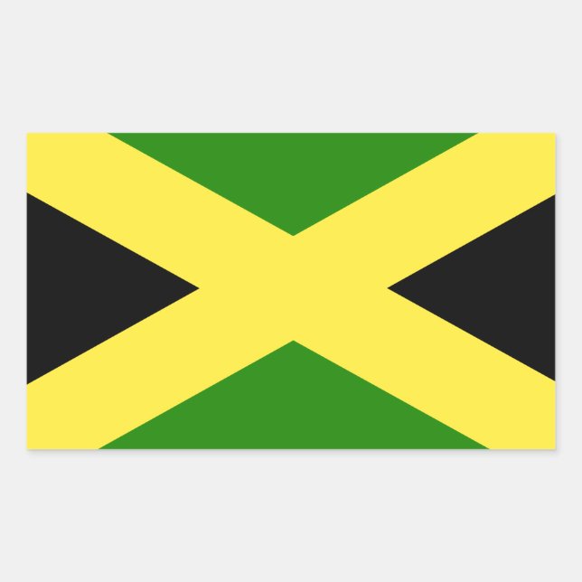 Jamaican Flag Sticker (Front)