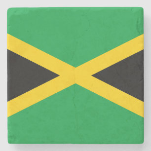 Jamaican Flag Stone Coaster