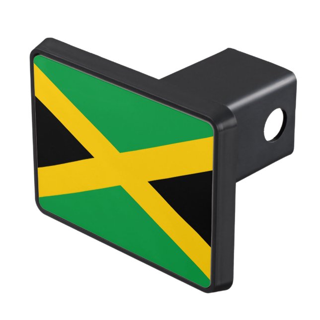 Jamaican flag trailer hitch cover (Top Right)