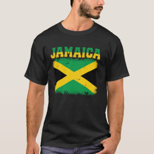 Jamaican Flag Vintage Jamaica Souvenir Love Travel T-Shirt