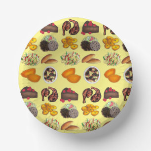 Jamaican Foods Caribbean Island Cuisine Cooking Paper Plate