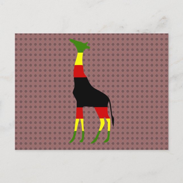 jamaican giraffe postcard (Front)