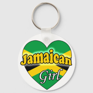 Jamaican Girl Keychain