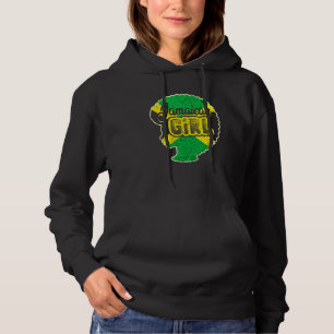 Jamaican Girl Proud Jamaica Women Vintage Jamaica Hoodie