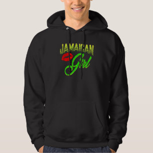 Jamaican Girl Proud Jamaica Women Vintage Jamaica  Hoodie