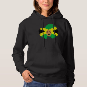 Jamaican Girl Proud Jamaica Women Vintage Jamaica Hoodie