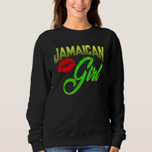Jamaican Girl Proud Jamaica Women Vintage Jamaica Sweatshirt