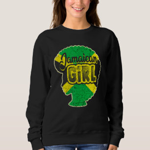 Jamaican Girl Proud Jamaica Women Vintage Jamaica Sweatshirt