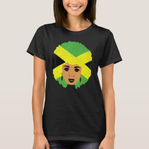 Jamaican Girl Proud Jamaica Women Vintage Jamaica  T-Shirt