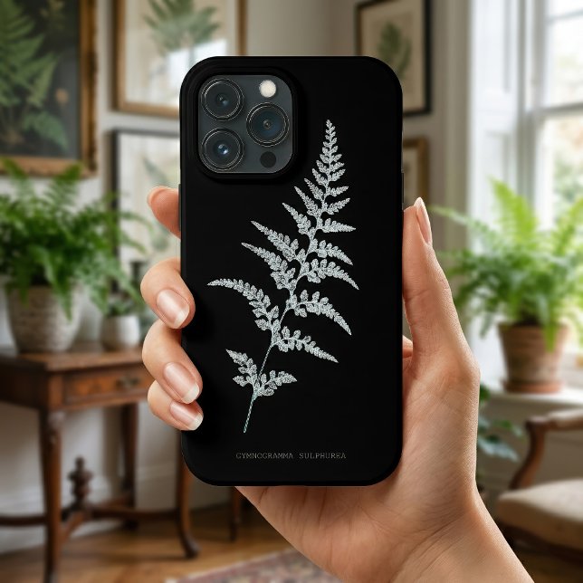 Jamaican Goldback Fern, Gymnogramma Sulphurea Case-Mate iPhone Case (Jamaican Goldback Fern, Gymnogramma Sulphurea. iPhone Case)