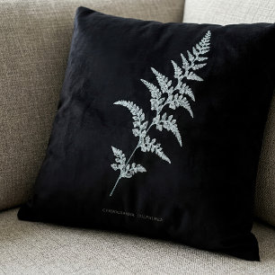 Jamaican Goldback Fern, Gymnogramma Sulphurea Throw Pillow
