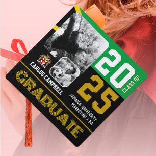 Jamaican Graduation Hat, Jamaica Graduate, Photo Cap Topper