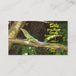 Jamaican Green Lizard Business Card