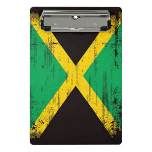 Jamaican Grunge Flag Mini Clipboard