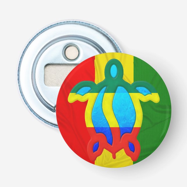 Jamaican Honu Bottle Opener (Front)