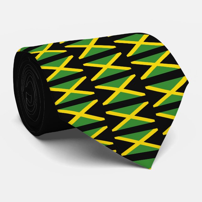 Jamaican Humour Monogram Neck Tie (Rolled)