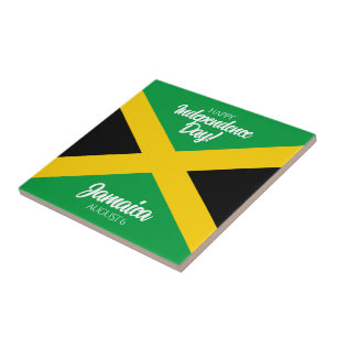 Jamaican Independence Day Jamaica National Flag Tile