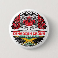 Jamaican Jamaica Canadian Canada Tree Roots Flag