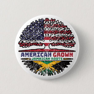 Jamaican Jamaica US American USA United States 2 Inch Round Button