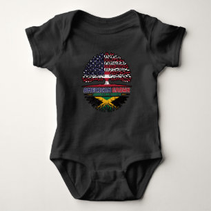 Jamaican Jamaica US American USA United States Baby Bodysuit