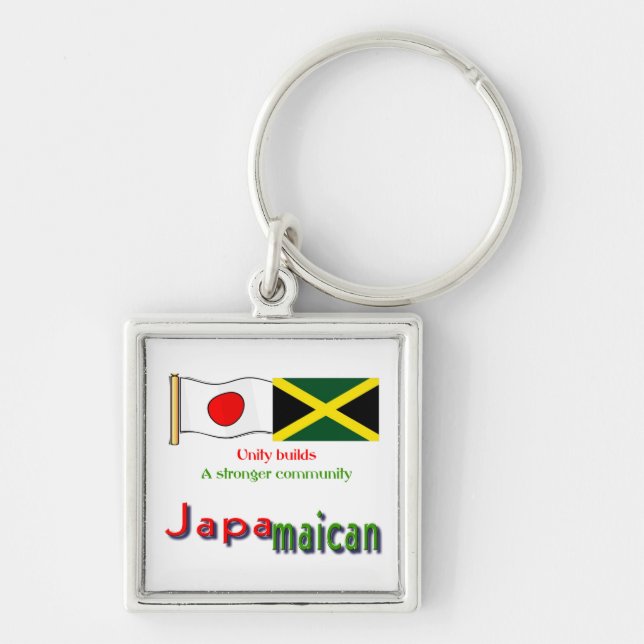 jamaican-japanese keychain (Front)