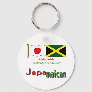 jamaican-japanese keychain