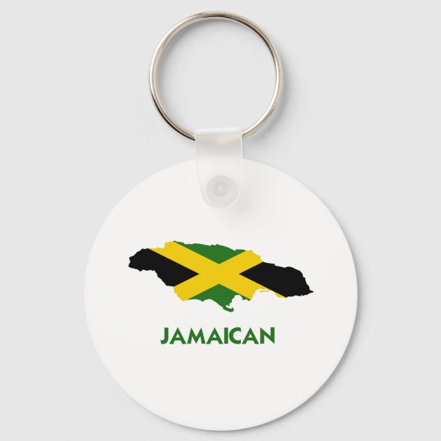 JAMAICAN MAP KEYCHAIN (Front)