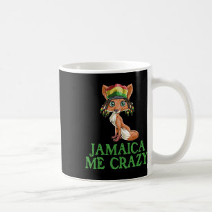 Jamaican Me Crazy Flag Fox T Shirt Hair Funny Regg Coffee Mug