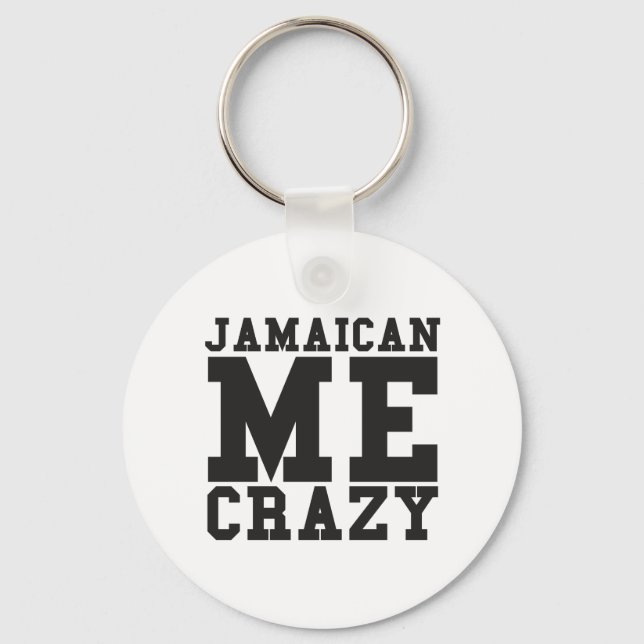Jamaican Me Crazy Keychain (Front)