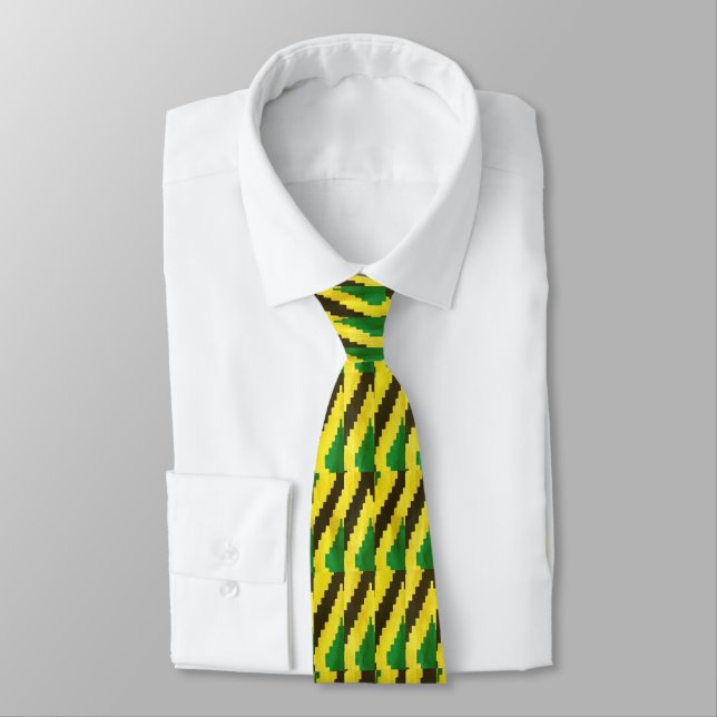 Jamaican Men's Tie (Tied)