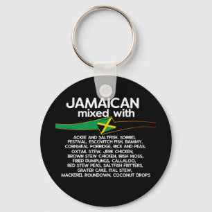 Jamaican Mixed With Jamaica Proud  Keychain