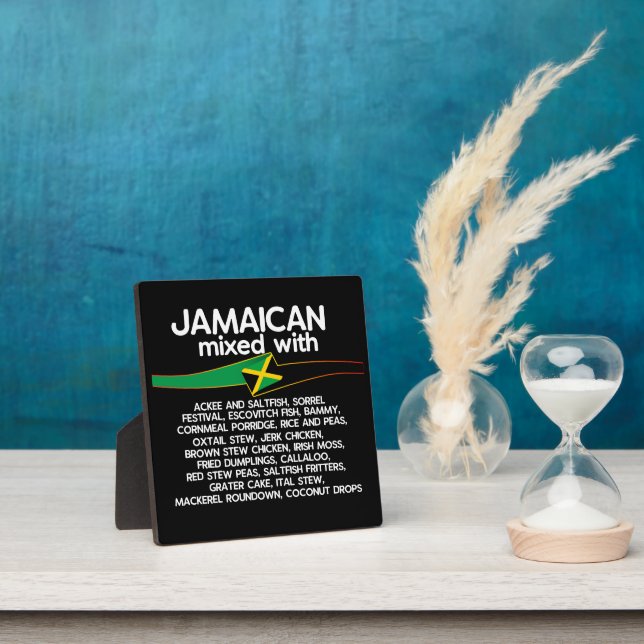 Jamaican Mixed With Jamaica Proud  Plaque (Insitu)