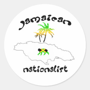 Jamaican Nationalist Logo Classic Round Sticker