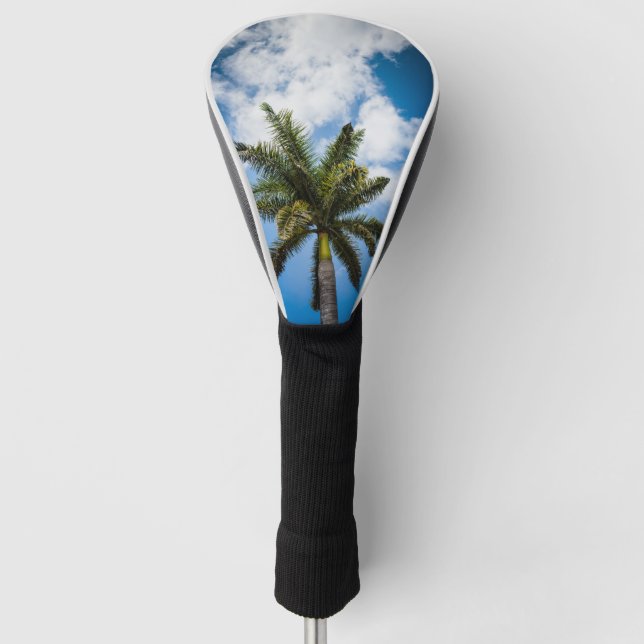 Jamaican Palm Tree Golf Head Cover (Front)