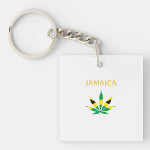 Jamaican plant keychain