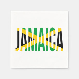 Jamaican Pride Flag Of Jamaica Napkin