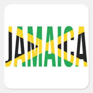 Jamaican Pride Flag Of Jamaica Square Sticker