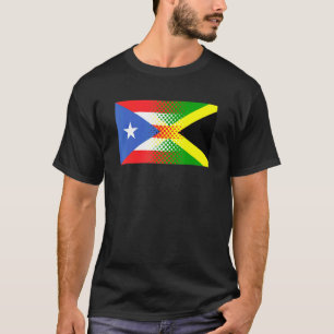 Jamaican Puerto Rican Flag Jamaica Puerto Rico T-Shirt