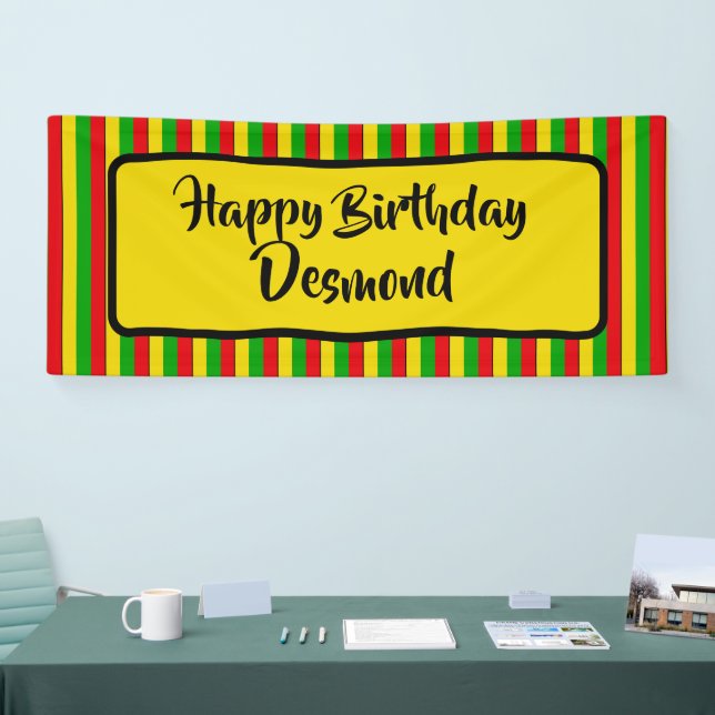 Jamaican Rasta Happy Birthday Party Banner (Tradeshow)
