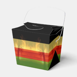 Jamaican Restaurant Rasta Jamaica Beach Palm Tree Favor Box
