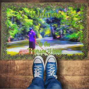 Jamaican River Welcome J001 Doormat