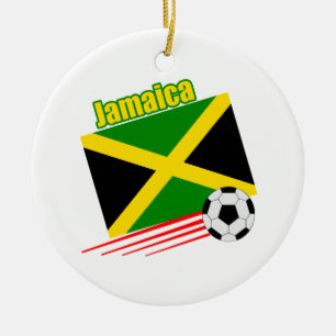 Jamaican Soccer Team Ceramic Ornament