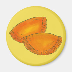 Jamaican Spicy Beef Patty Patties Jamaica Pastry Magnet