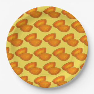 Jamaican Spicy Beef Patty Patties Jamaica Pastry Paper Plate