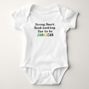 jamaican strong baby bodysuit