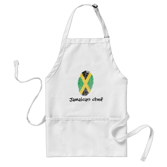 Jamaican touch fingerprint flag standard apron (Front)